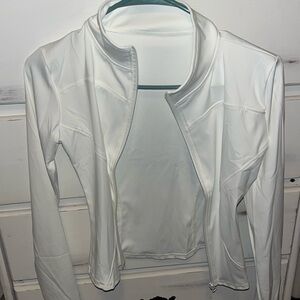 Womens White Athletic Jacket
